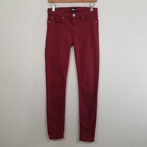 Hudson Jeans KRISTA Super Skinny Stretch Jeans Red Size 27
